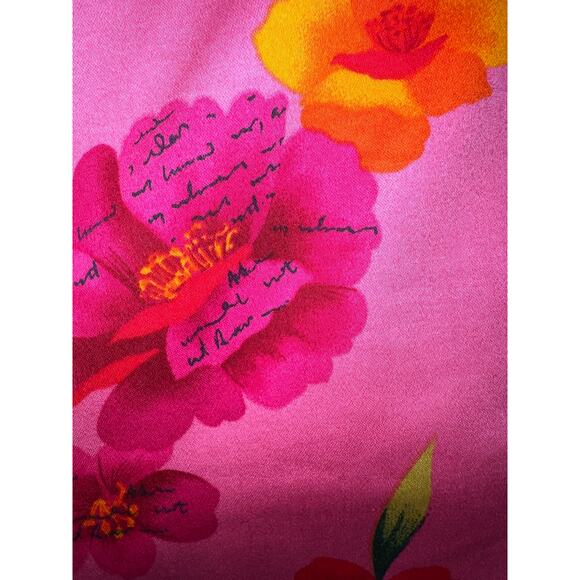 💜 3/$25💜 Love Shack Retro Chic Party DRESS Size 8 Floral Pink Vintage Y2K - Picture 4 of 11